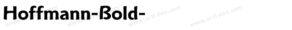 Hoffmann-Bold字体转换