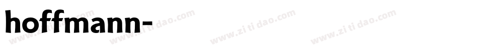hoffmann字体转换