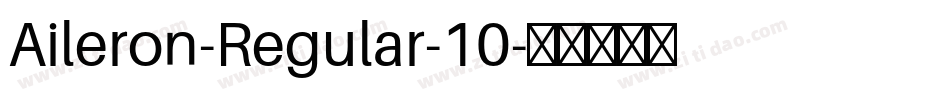 Aileron-Regular-10字体转换