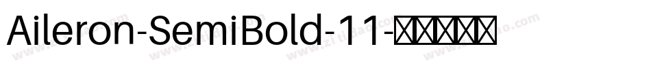 Aileron-SemiBold-11字体转换