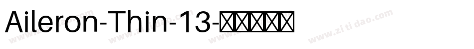 Aileron-Thin-13字体转换