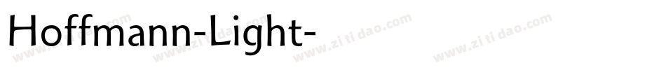 Hoffmann-Light字体转换
