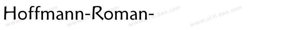 Hoffmann-Roman字体转换