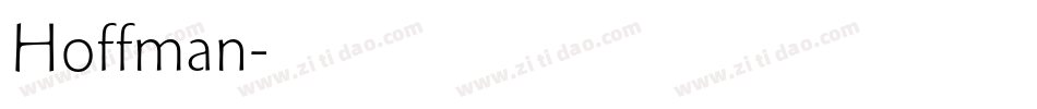 Hoffman字体转换