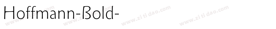 Hoffmann-Bold字体转换