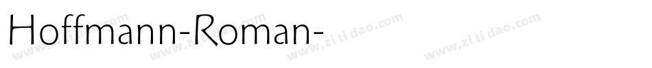 Hoffmann-Roman字体转换