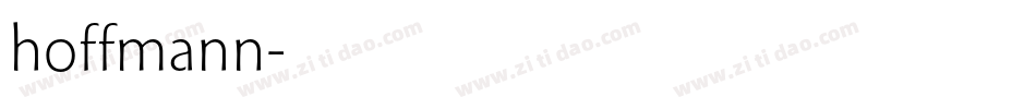 hoffmann字体转换