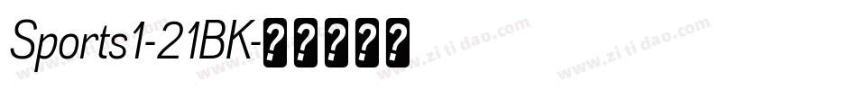 Sports1-21BK字体转换