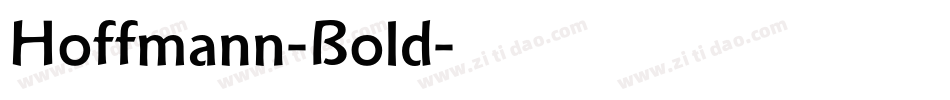 Hoffmann-Bold字体转换
