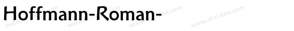 Hoffmann-Roman字体转换