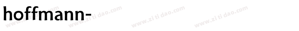 hoffmann字体转换