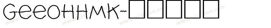 GeeohHmk字体转换