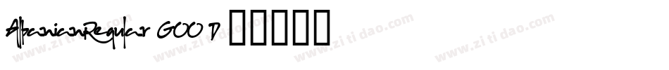 AlbanianRegular-GOOxD字体转换