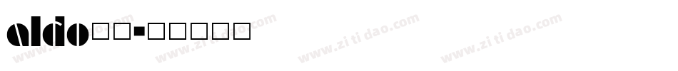 aldo字库字体转换