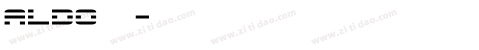 aldo字库字体转换
