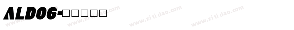 ALDO6字体转换
