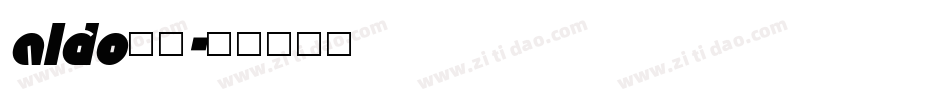 aldo字库字体转换