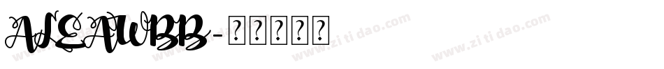ALEAWBB字体转换