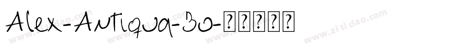 Alex-Antiqua-Bo字体转换