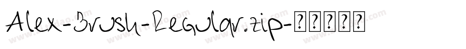 Alex-Brush-Regular.zip字体转换