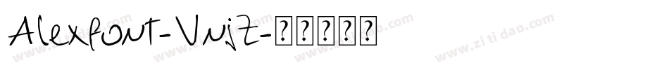 Alexfont-VnjZ字体转换