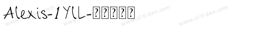 Alexis-1YlL字体转换