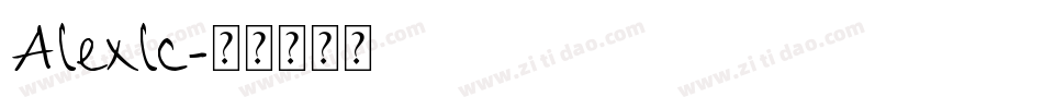 Alexlc字体转换