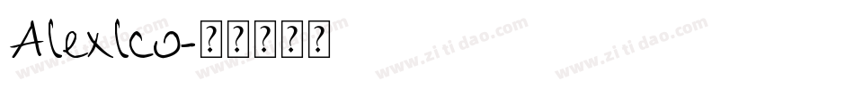 Alexlco字体转换