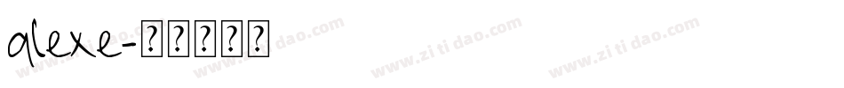 alexe字体转换