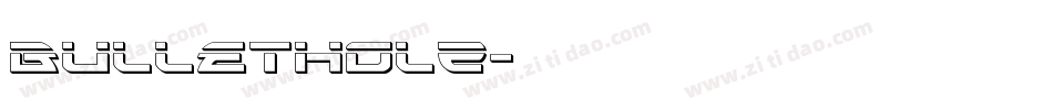BulletHolz字体转换