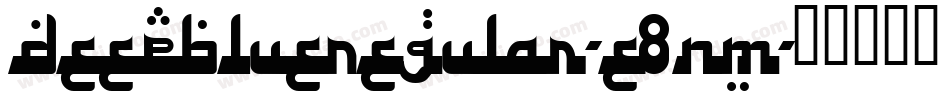 DeepBlueRegular-e8nm字体转换