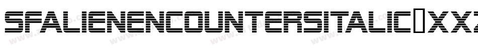 SfAlienEncountersItalic-XXzg字体转换 SfAlienEncountersItalic-XXzg字体转换