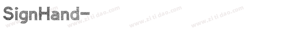 SignHand字体转换