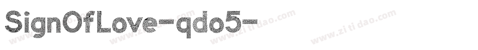 SignOfLove-qdo5字体转换