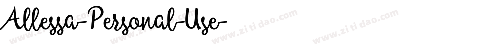 Allessa-Personal-Use字体转换