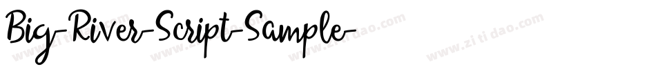 Big-River-Script-Sample字体转换