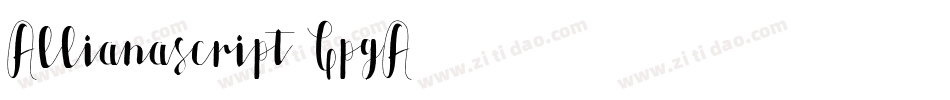 Allianascript-GpgA字体转换