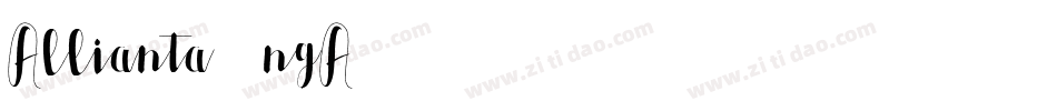 Allianta-8ngA字体转换