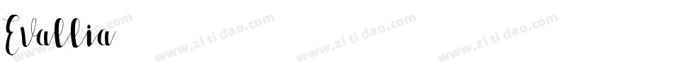 Evallia字体转换
