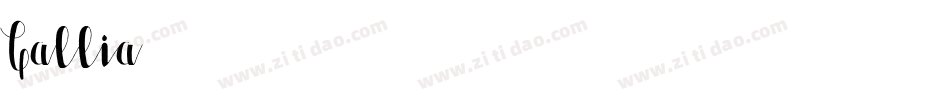 Gallia字体转换