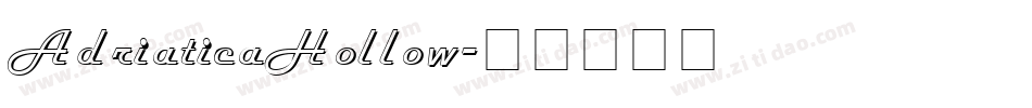 AdriaticaHollow字体转换