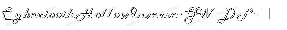 CybertoothHollowInverse-GWDP字体转换