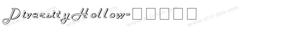 DiversityHollow字体转换