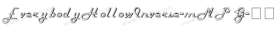 EverybodyHollowInverse-mMPG字体转换