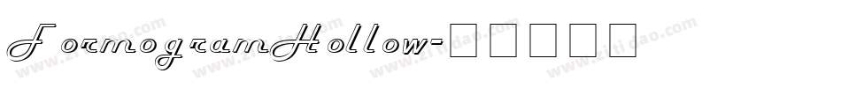 FormogramHollow字体转换