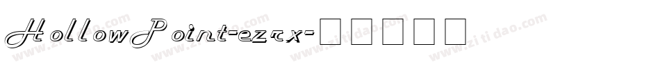 HollowPoint-ezrx字体转换