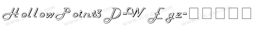 HollowPoint3D-WEgz字体转换