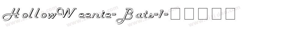 HollowWeenie-Bats-1字体转换