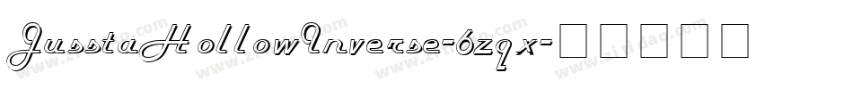JusstaHollowInverse-6zqx字体转换