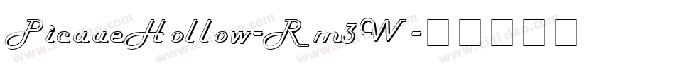 PicaaeHollow-Rm3W字体转换
